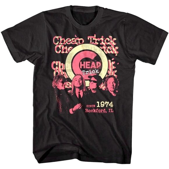 Cheap Trick Red Rock Band Since 1974 Graphic T-Shirt Classic Album Merch Tee 136 - Picture 1 of 5